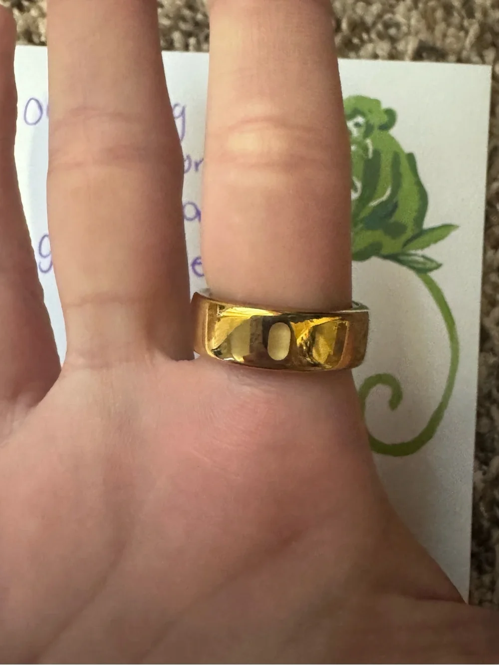 Oura Gold Horizon Ring